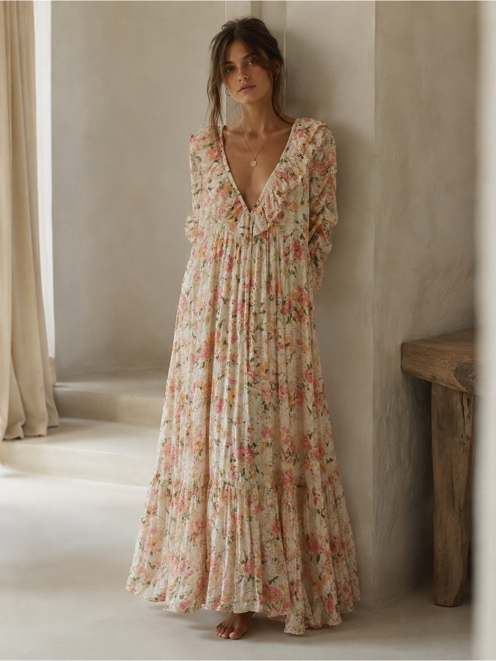 byTiMo Romantic Floral Maxi Dress – Size Small – NWT MSRP$ 495